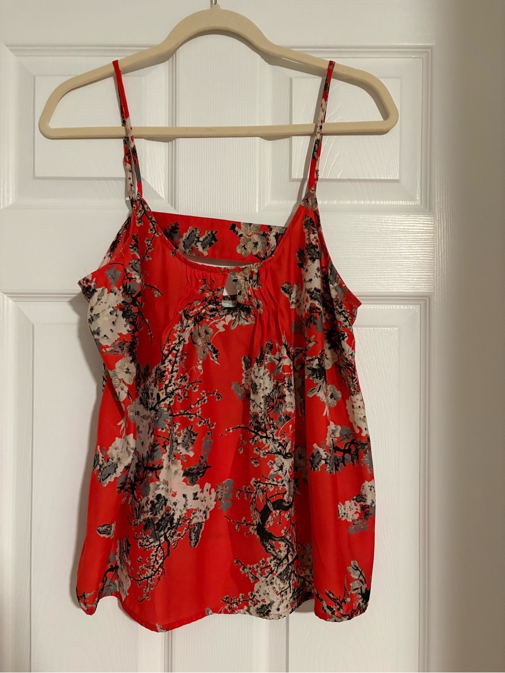 Kimchi Blue Red Floral Spaghetti-Strap Camisole